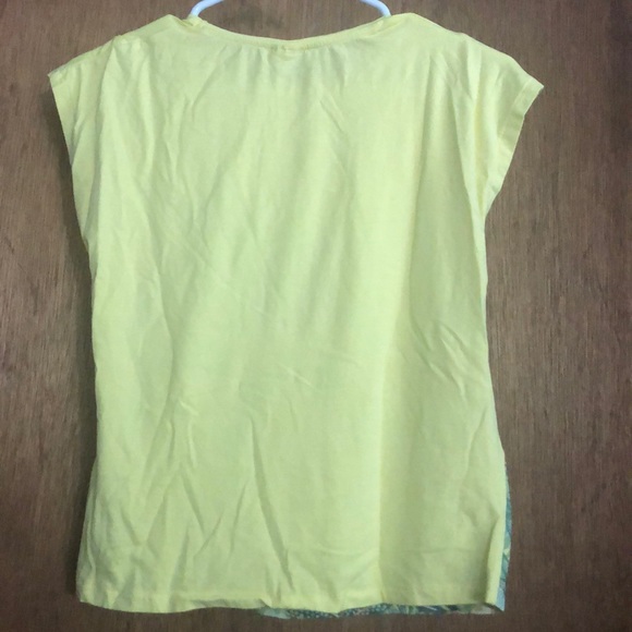 Zara Girls Collection Yellow printed top 11/12 - Picture 2 of 6